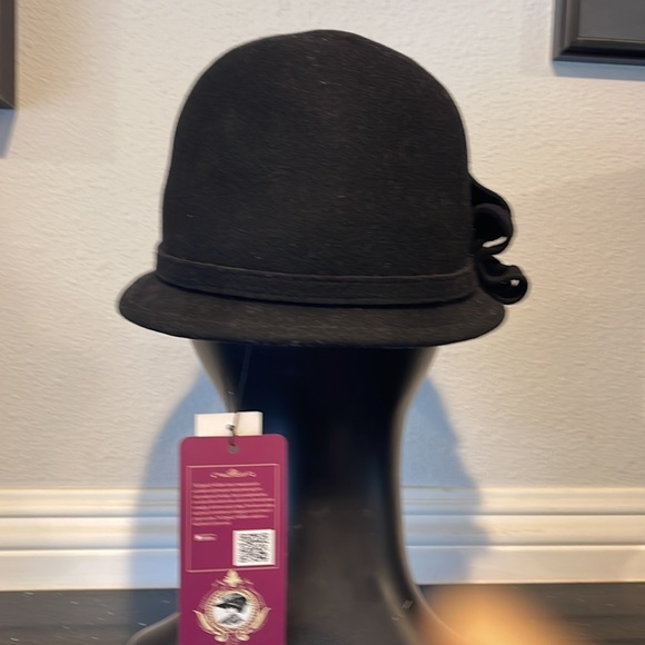 WOOL FLAPPER HAT NWT Roaring 20s 1920s GREAT GATSBY - Picture 4 of 5